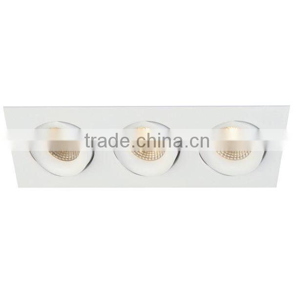 IP Rated Rotatable Dimmable 3*8W COB LED Downlight
