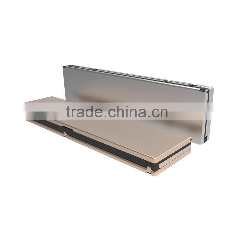 Bluefinger Aluminum alloy foldind Bluetooth keyboard for all mobile phones and tablets,applicable with IOS,Android system