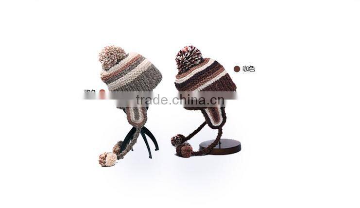 Korean Ladies fashion hat Dan Caesar turtleneck knitted hat Baotou warm winter hat