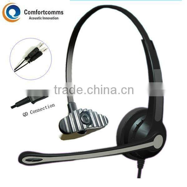 Comfortable noise cancelling computer headphone for call center HSM-900RPQDJ3.5D