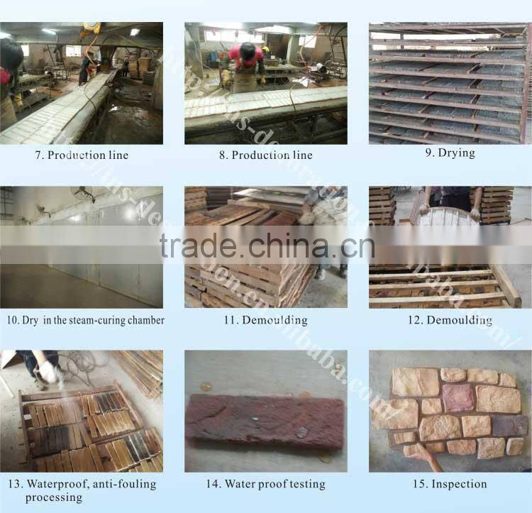 Decorative stone tv wall decor