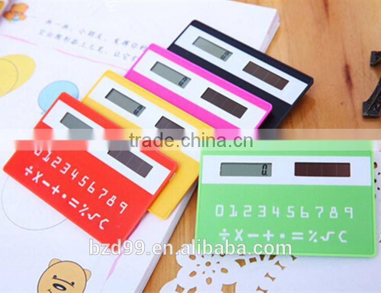 Promotional Gift Solar Power and Card Shape Mini Scientific Calculator / Electronic Gift Logo Custom Printed OEM Manufacturer