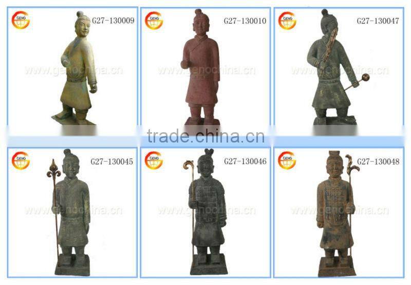 19'' Standing Chinese resin Soldiers, garden warrior sale