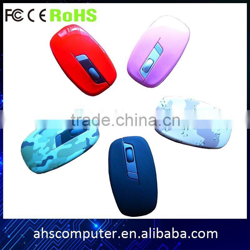 small size oem fashion design cute 2.4 wireless mouse for laptop and desktop