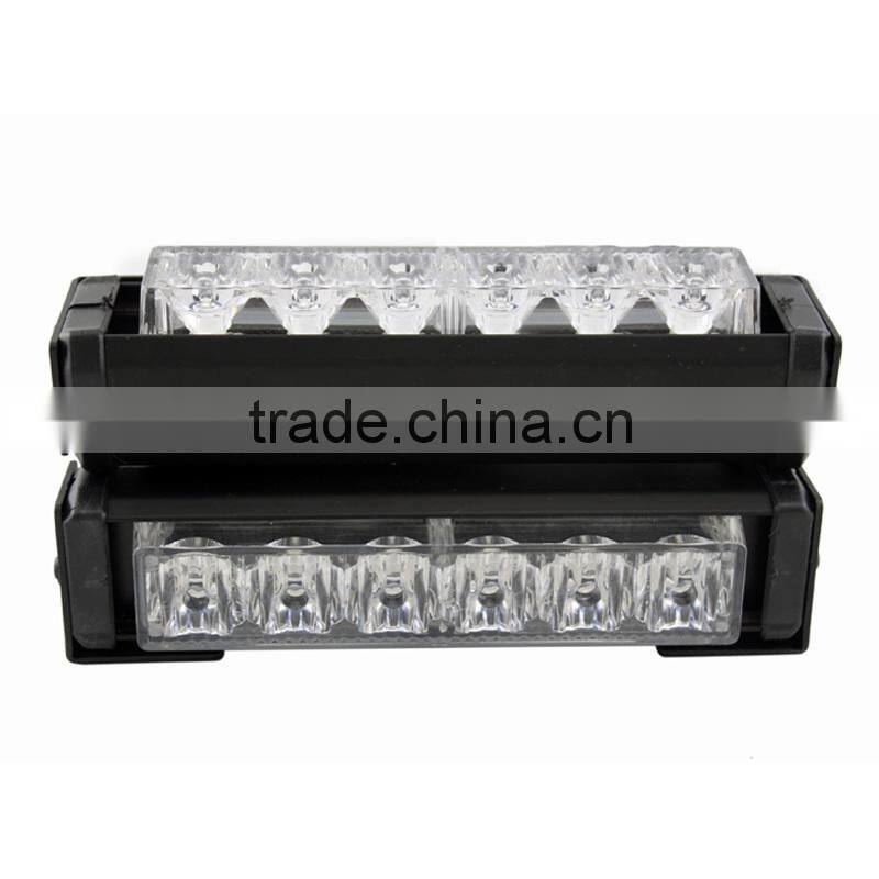 Super Quality Energy Saving High Bright 6SMD Led Bar Table car lamp 12 V led lights Amber Blue Led Strobe Light