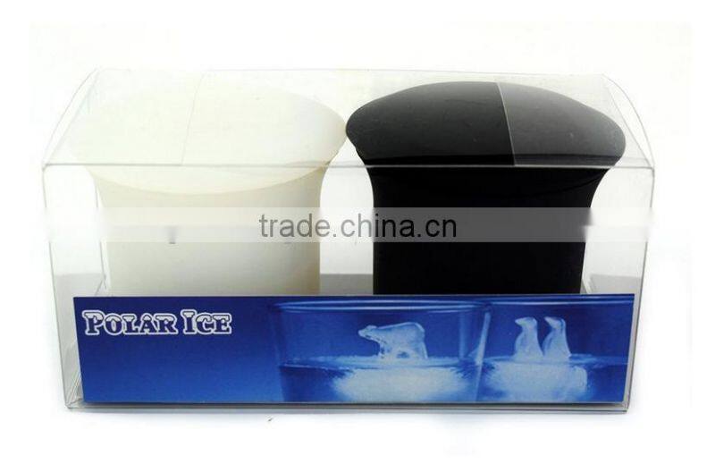 DIY cute penguins& polar ice lattice, silicone ice box.ice maker