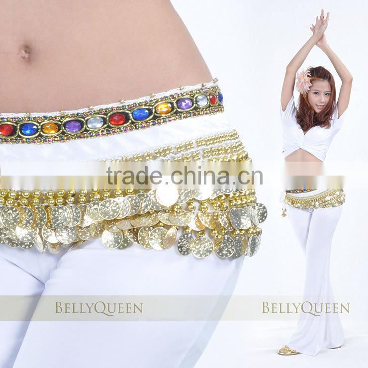 Velvet belly dance gold coins belt More Colors ,BellyQueen