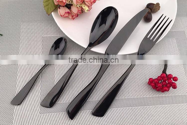 top grade 24K gold plated flatware cultery set 8025