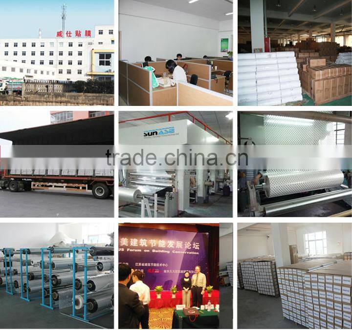 self adhesive film full body sliver mirro with size 1.52x30m each roll