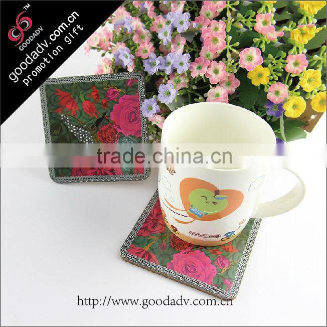 New promotional gift items 2015 hard board coasters