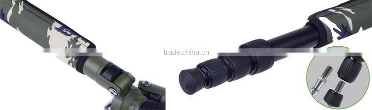 BILDPRO Best Seller Products Nature Green Tripod Camera Army Aluminum Tripod For Outdoor Photography
