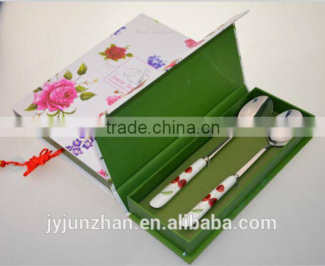 Korean stainless steel cutlery with nice gift box packing and new design--Junzhan Factory