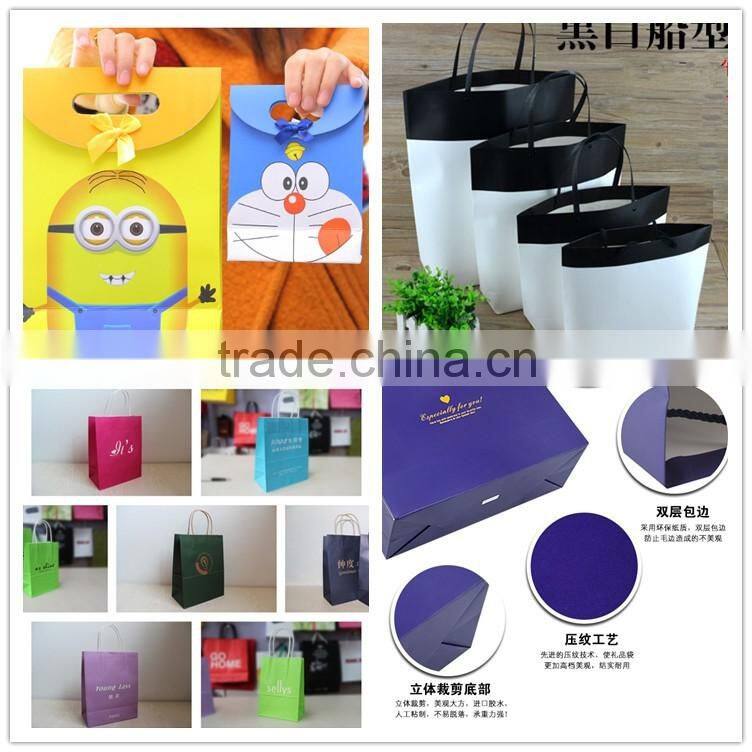 2016 Hot Sales paper bag gift with logo print small
