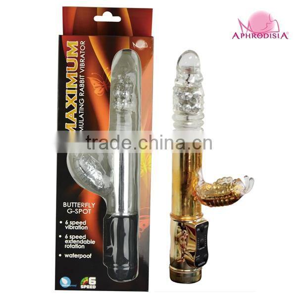 butterfly dildo sex toy dick best selling dildo for women UP and Down Little Butterfly Rotating Beads