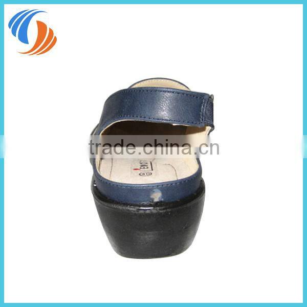 Women Navy Small Holes PU Leather Shoes