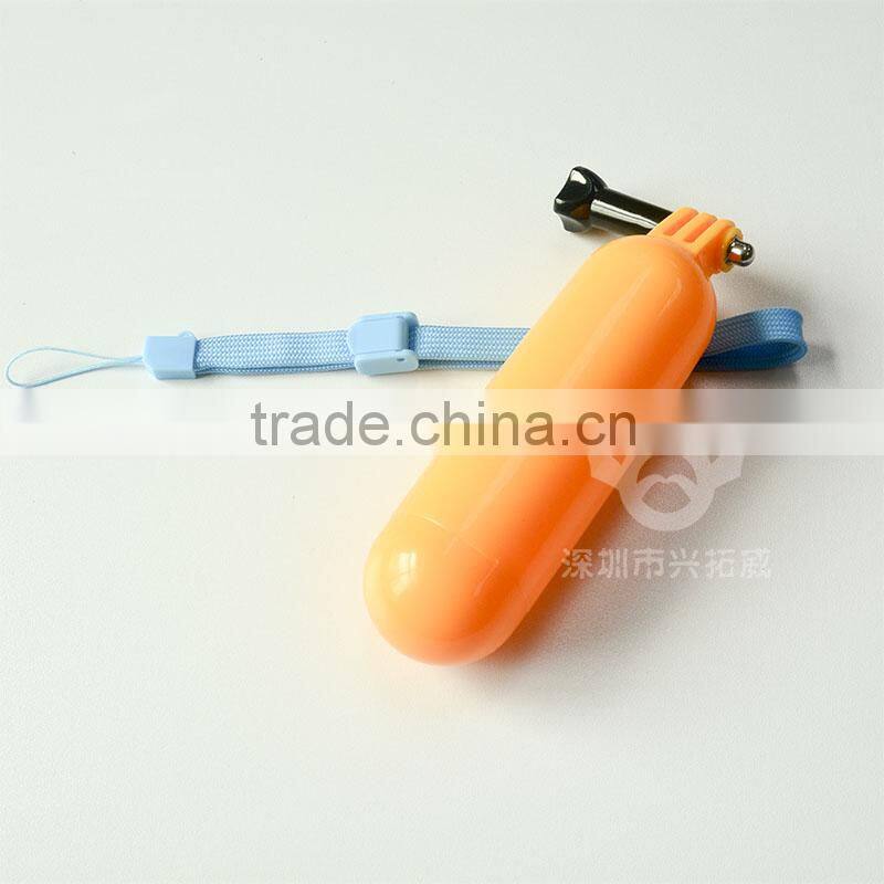 Floaty bobber with strap and screw for Gopro Hero 3+/3/2/1, Yellow & Orange