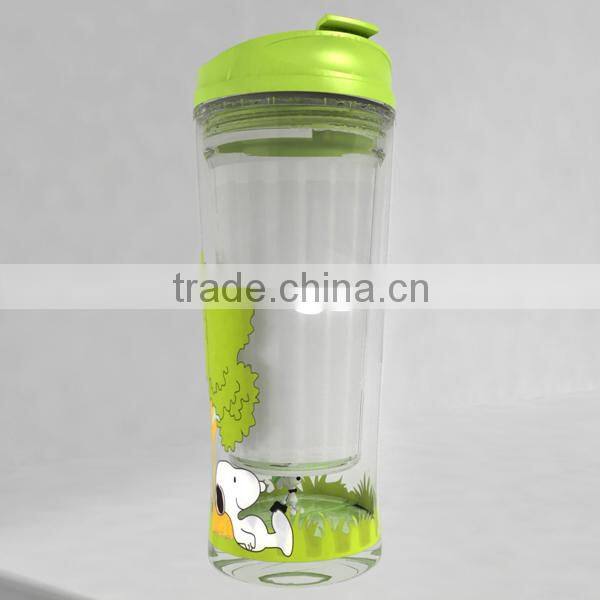 10oz/295ml cute double wall theme travel mug with doll