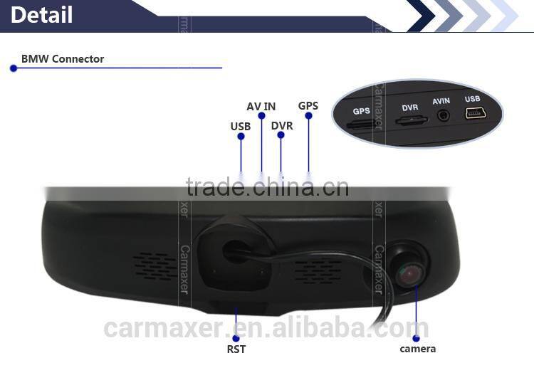 5" Capacitive Screen Android4.0 1080P WIFI car DVR rearview monitor rearview mirror with gps bluetooth camera for special car