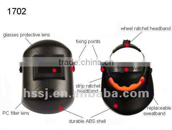 ABS welding helmet industrial painting welding helmet full face industrial use welding helmet safety welding helmet CE EN175