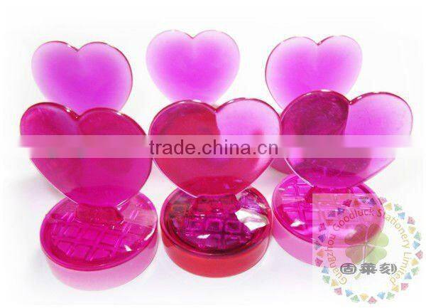 Promotional round type toy plastic self inking stamp/Promotional non toxic toy stampers