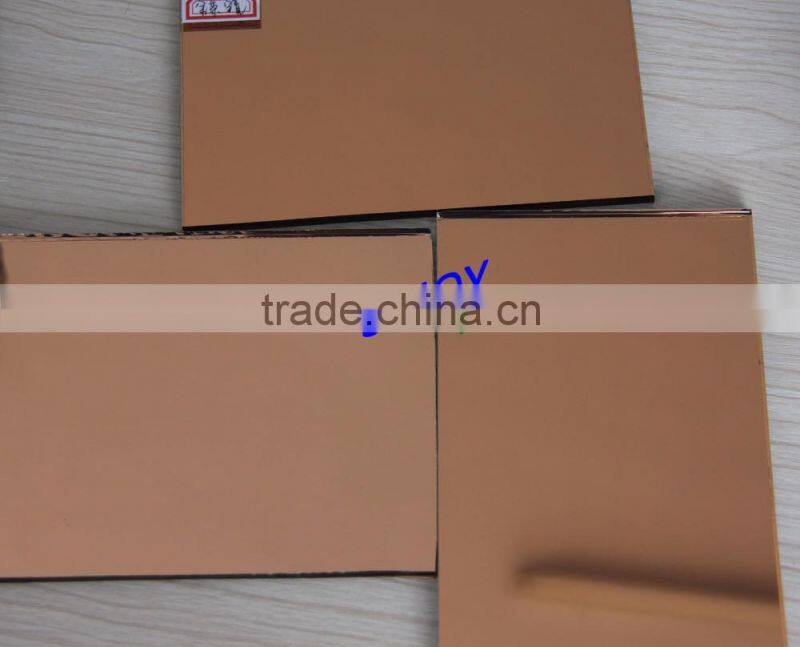 4mm 5mm China Mirror Glass In customer size and shape with doulbe coated paint