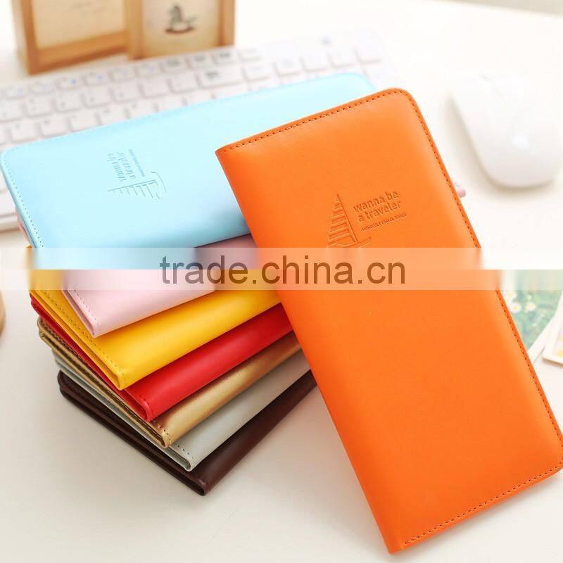 mult nice colors faux leather hot selling travel passport holder