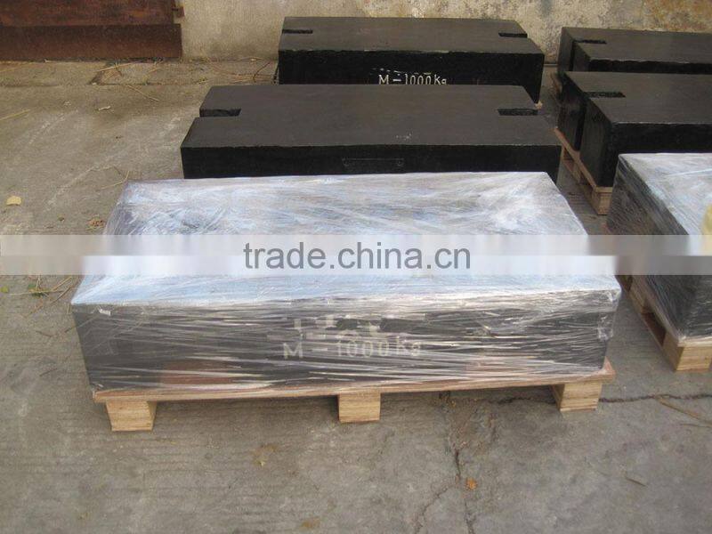 20kg 500kg 1000kg crane counter weight, iron weight units