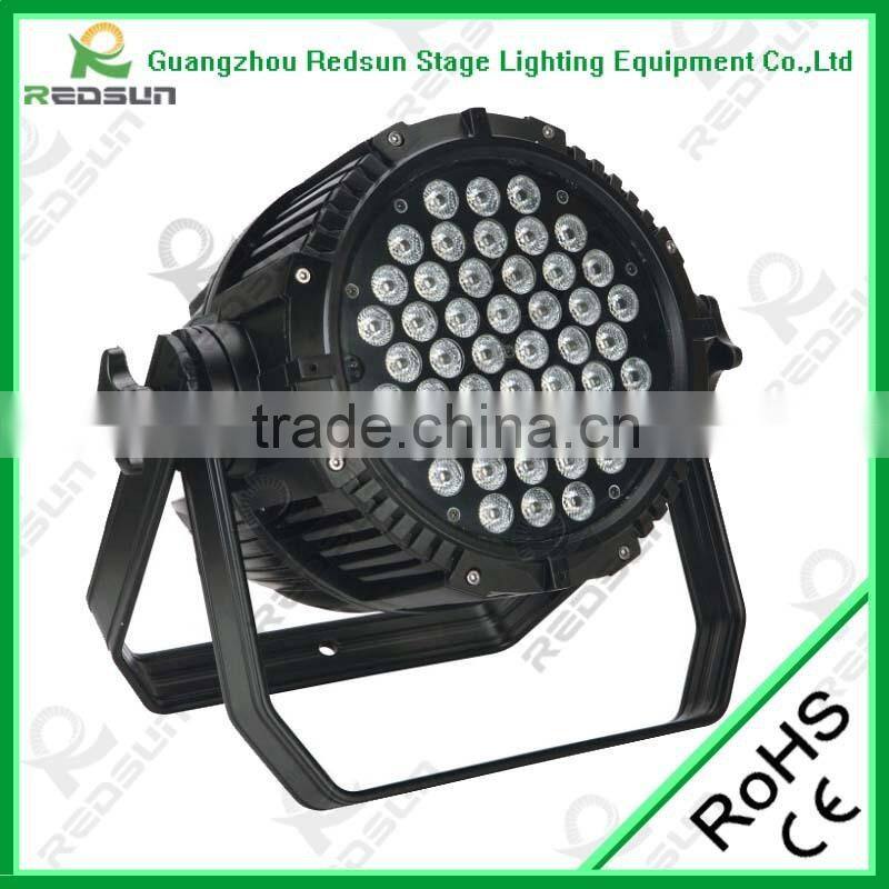 RGBW outdoor night light par led high power waterproof led par 54 light