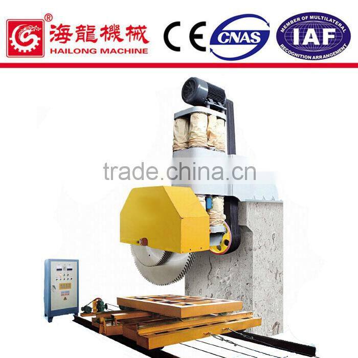 Single-arm Hydraulic Cylindrical Guide Multi Blades Brige Saw Stone Cutting Machine 12 Blades