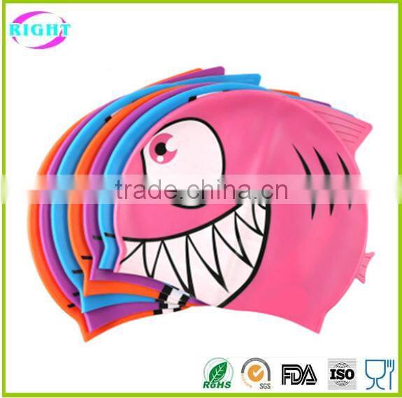 children custom printing silicone swim cap