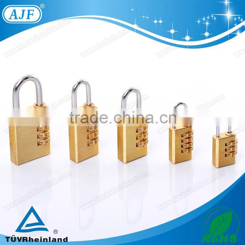 Popular for European market-AJF High security brass silver door code lock