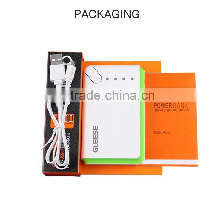 Gleese 6600mAh Portable Charger - Ultra High Capacity 2016 Power Bank