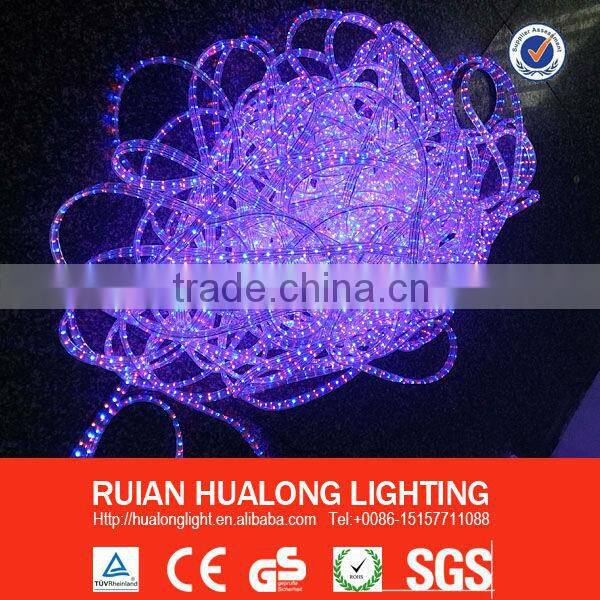 CE waterproof rgb led rope light flat