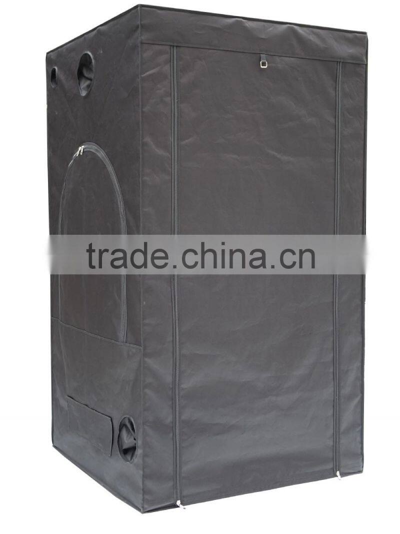 PE 600D Dark Room Grow Tent for Hydroponic Grow 60 x 60 x 120 cm
