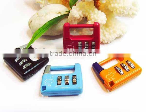 cheap keyless mechanical reset code safety promotional locks for bag