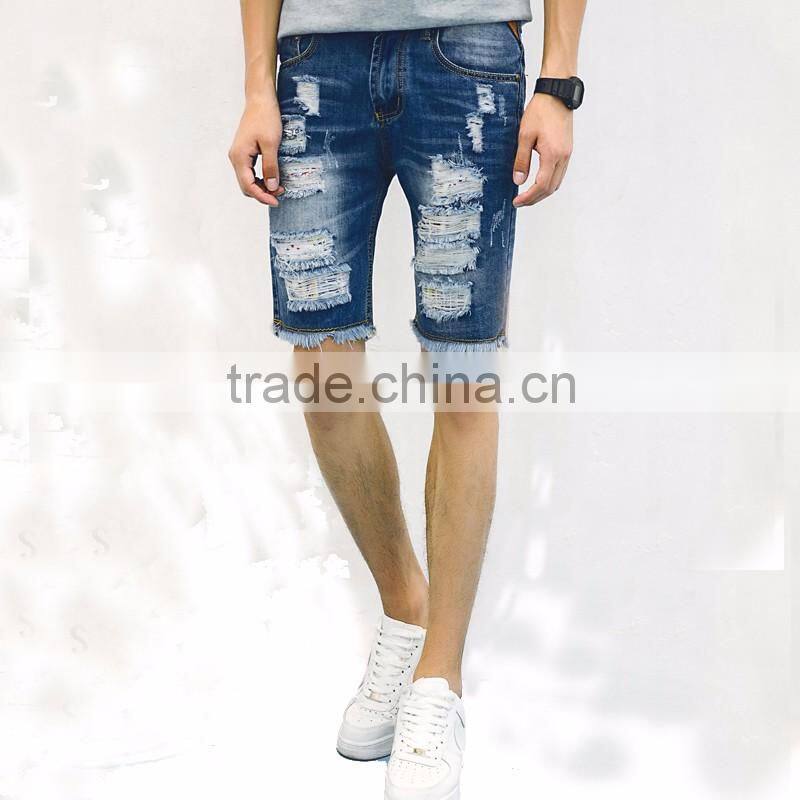 sex photo jeans pant price men denim ripped destroyed short jeans shorts half pants