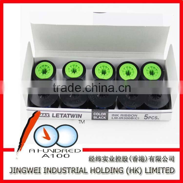 compatible MAX black ink ribbon LM-IR300B for electronic lettering machine LM-390A/PC