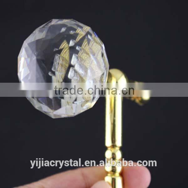 New design silver or gold color best seller factory directly sale cheap price crystal curtain pole