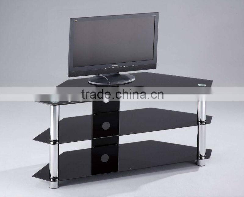 4-tier Glass TV Stereo Trolley Cart