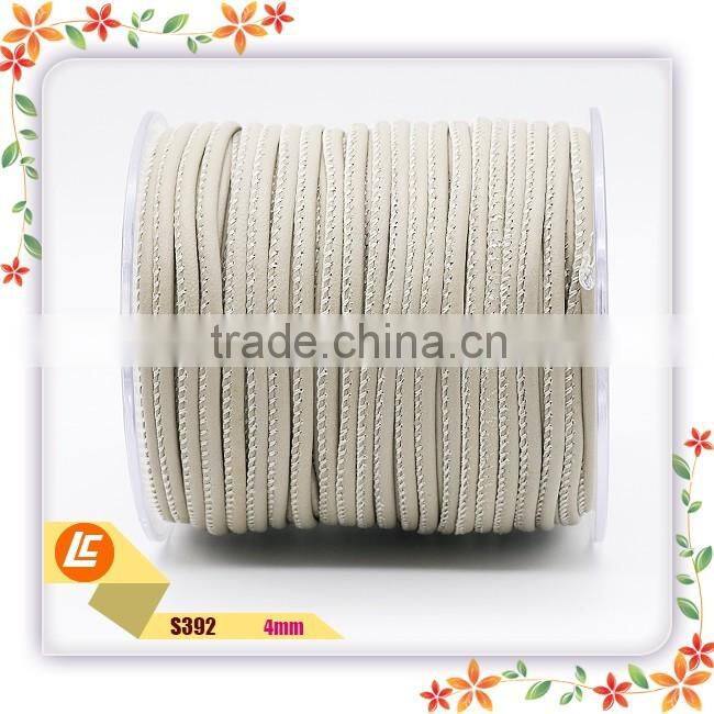 4mm wholesale high-quality popular sheepskin leather bracelet cord