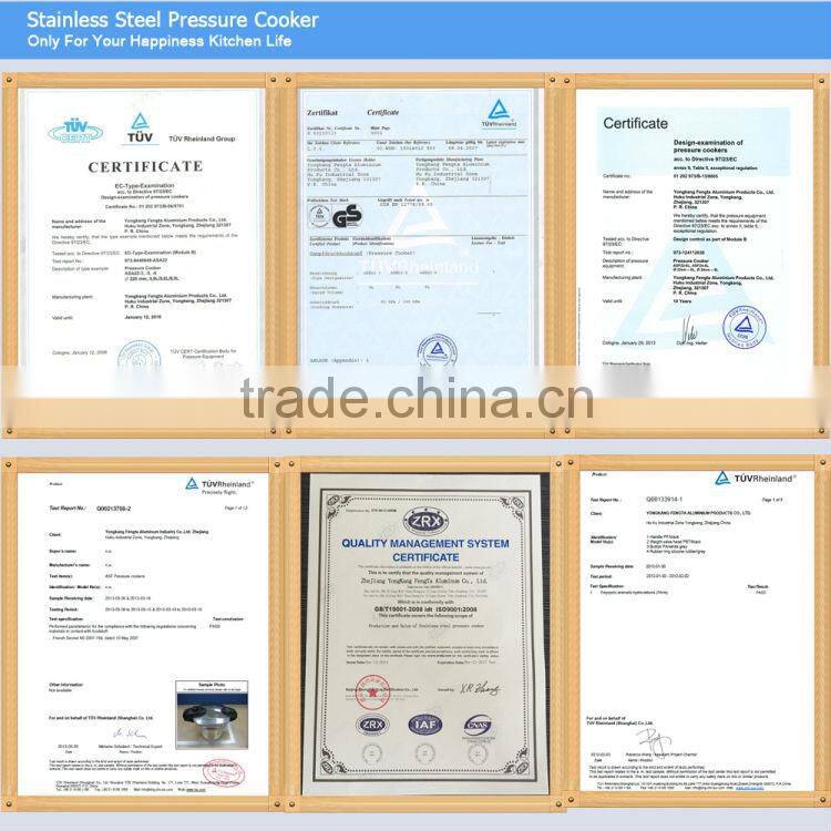 stainless steel weight valve pressure cookers, sandwich bottom, suitable to gas stove & induction cooker ASF 22CM 6L