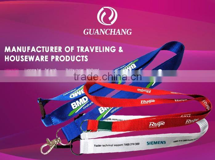 Woven Logo Hook Adjustable Lanyard Cheap Printed Lanyards