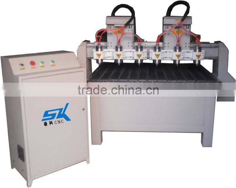 Multi spindle cnc milling machine carving Wood/PVC/Acrylic/MDF/sofa table furniture legs SKW-1325