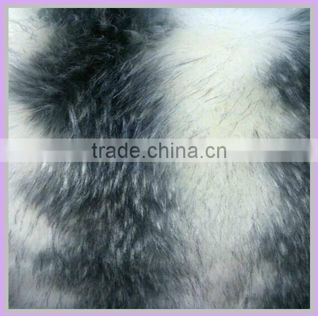 100% Acrylic High pile 90 mm faux fur fabric flame retardent rabbit fur fabric forlady fashion garment