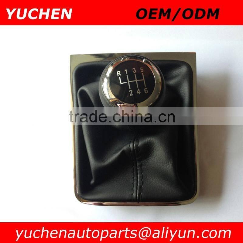 Factory Wholesales YUCHEN Car Shift Gear Knob With Chrome Frame For VW Passat B6 CC 3C R36 TDI 2005-2011 car body part name
