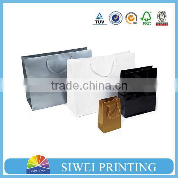 Hot sale custom brown kraft paper bag for shopping and packaging