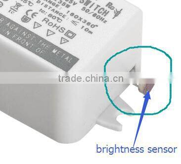 Mini Microwave motion sensor switch 35W auto sensor on off daylight control
