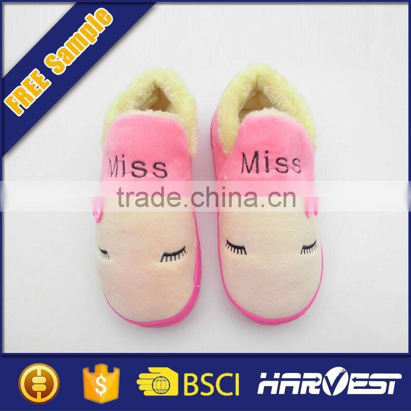 white fashion rubber sole house slipper