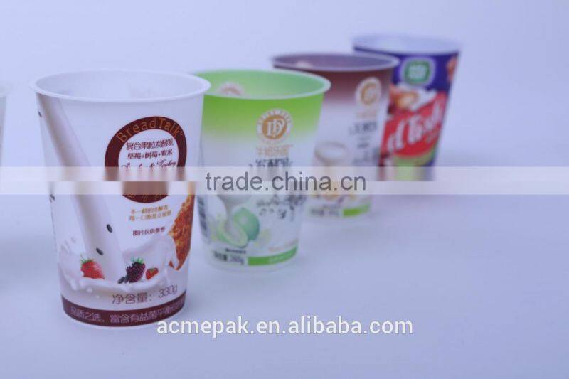 400ml IML yogurt coffee ice cream plastic cup