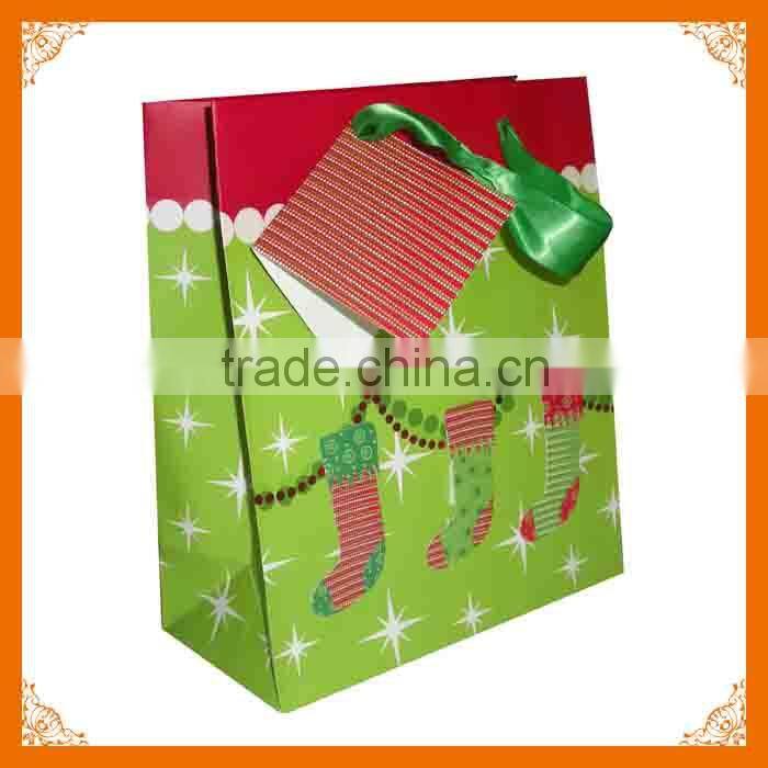 christmas tree paper bag for gift